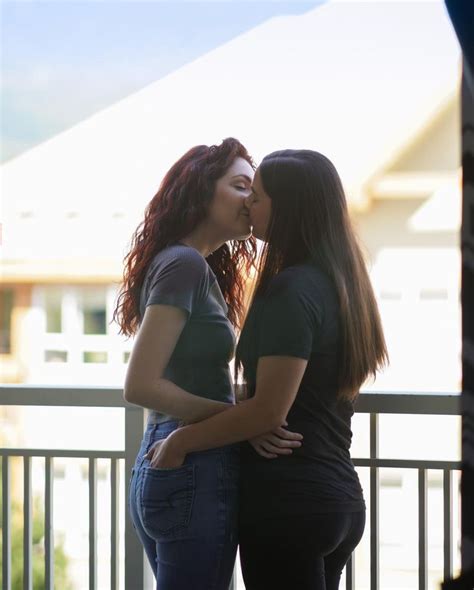 lesbian tongue kiss|two attractive lesbian girlfriends passionately kissing and。